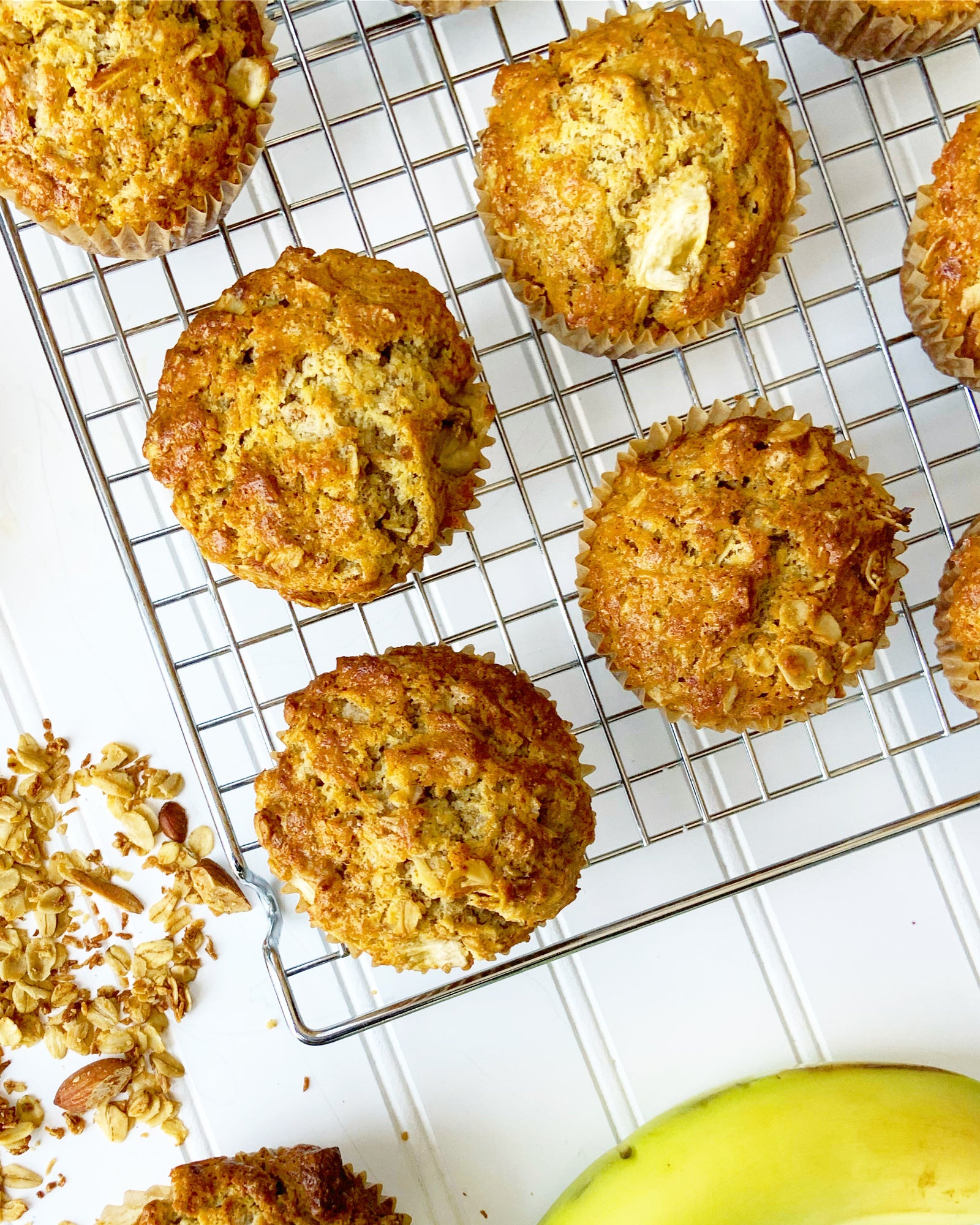 Healthy Granola Banana Muffins